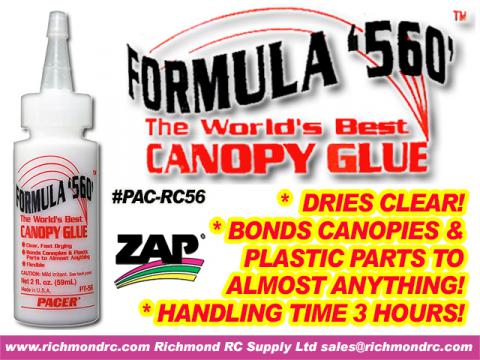 FORMULA 560 CANOPY GLUE DRIES CLEAR FLEXIBLE PT-56 {pac-prices} [ 51412]