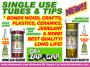 ZAP-A-GAP 10 SINGLE USE TUBES .5ml EACH w/TIPS {pac-prices}