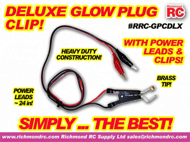 DELUXE GLOW PLUG CLIP - WITH POWER LEADS & CLIPS