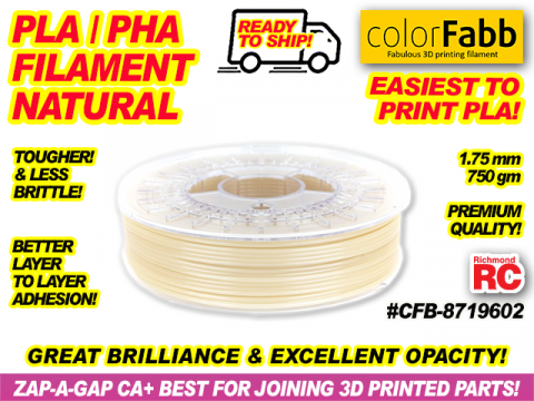 COLORFABB PLA-PHA NATURAL                 1.75/750