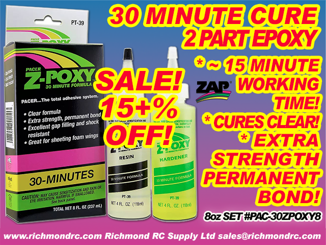 PACER - 30 MINUTE ZEPOXY - 236ml 8.0oz BOXED PT-39 {pac-prices} [ 40912]