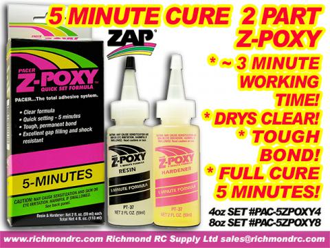 PACER -  5 MINUTE Z-POXY - 236ml 8.0oz BOXED PT-38