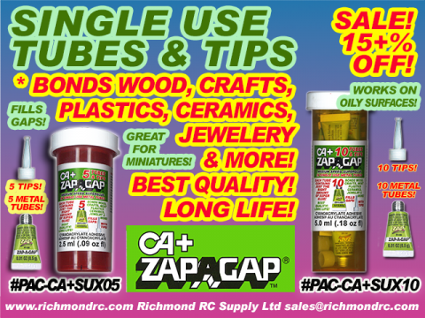ZAP-A-GAP  5 SINGLE USE TUBES .5ml EACH w/TIPS {pac-prices}