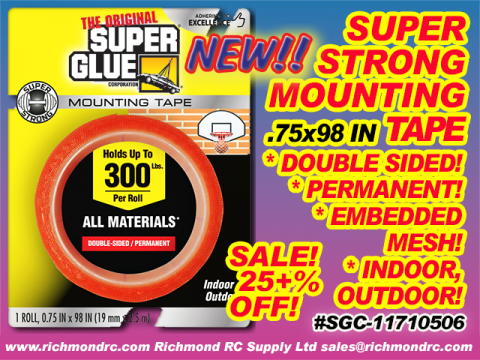 SUPER STRONG MOUNTING TAPE 19mmX2.5m ROLL .75x98in {pac-prices}