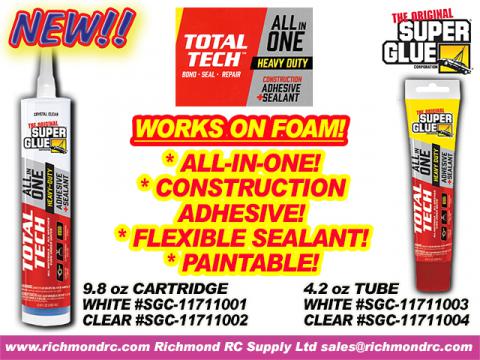 TOTAL TECH CONSTRUCTN ADHESIVE/SEALANT WHITE 290ml {pac-prices}