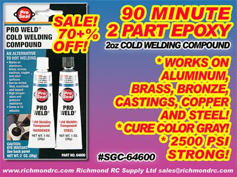 SUPER GLUE CORP - 90+ MINUTE COLD WELD SET 56g 2oz {pac-prices} [ 41520]