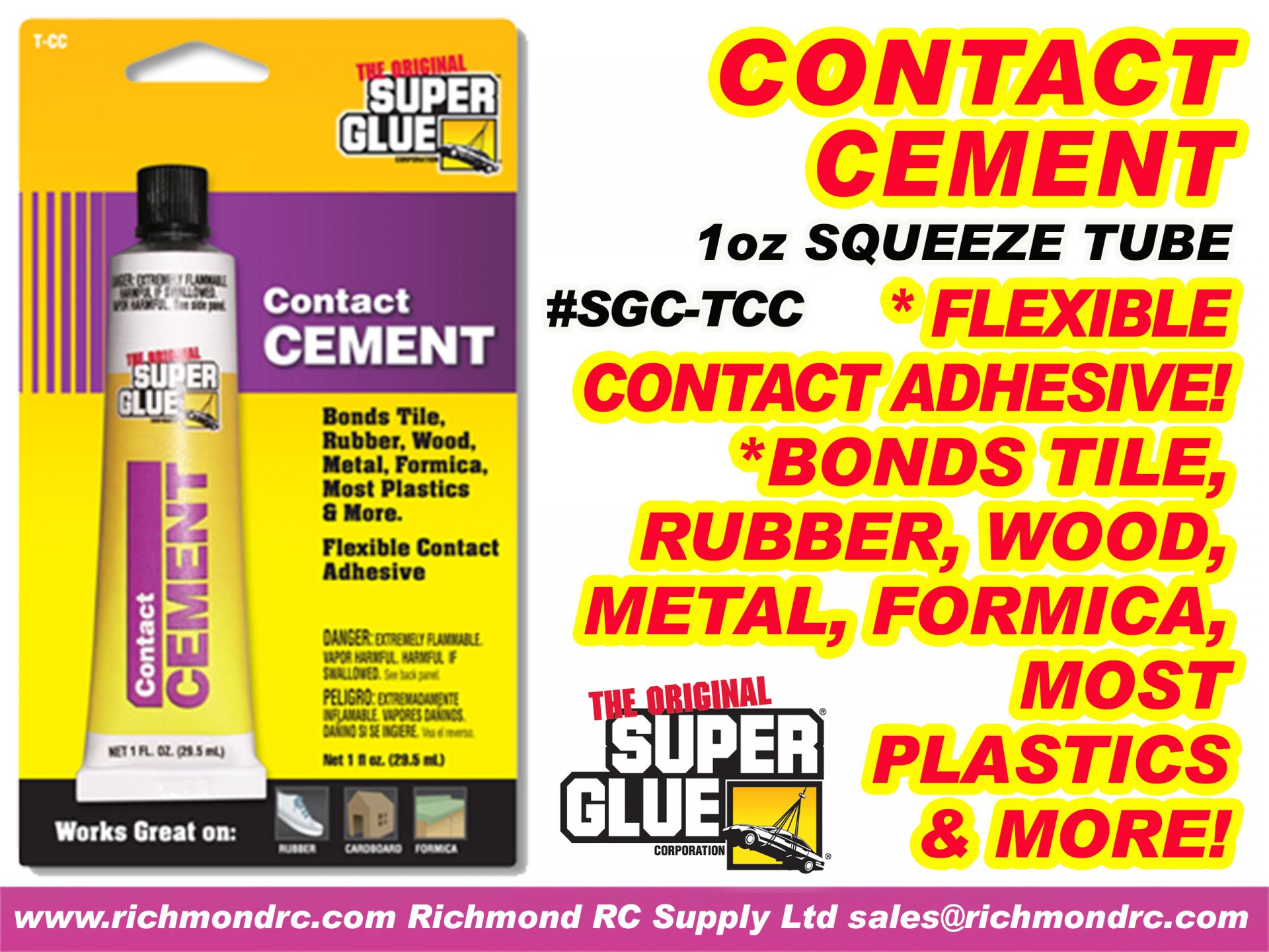 SUPER GLUE CORP - CONTACT CEMENT 29.5ml 1oz {pac-prices}