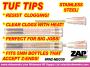 TUF TIPS - STEEL TIPS FOR CA+ & 5MM ENDS (2) {pac-prices}