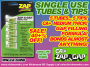 ZAP-A-GAP  5 SINGLE USE .5ml NOT CHILD PROOF PT105 {pac-prices} [120219]