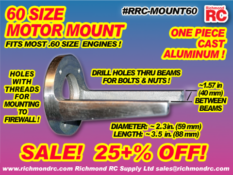 MOTOR MOUNT - FOR .61 SIZE ENGINES