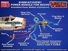 VMAX 11.1 VOLT POWER MODULE SET FOR NOUVO 51in ARF